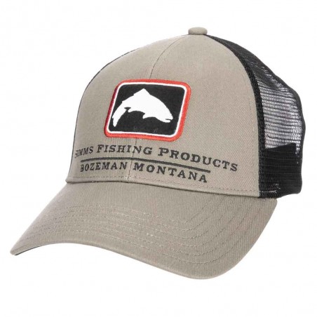Trout Icon Trucker Hat tan