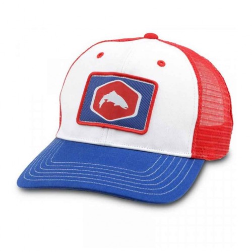 Patch Trucker Cap White simms