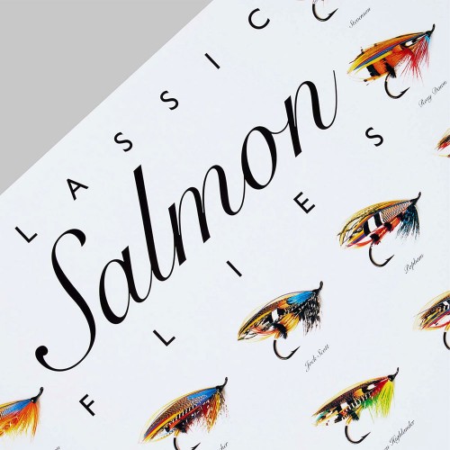 Classic Salmon Flies Poster Frodinflies