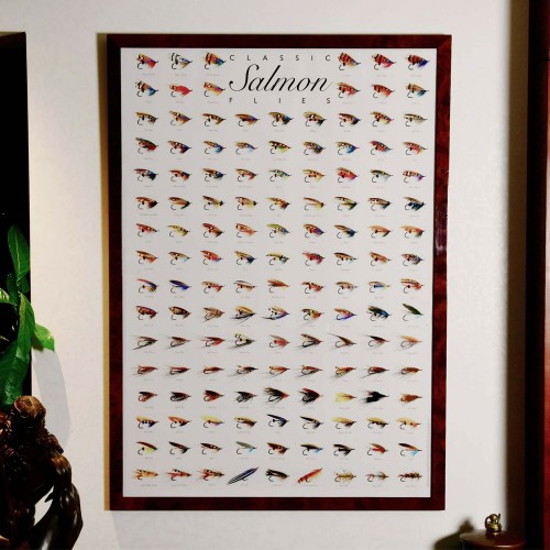 Classic Salmon Flies Poster Frodinflies