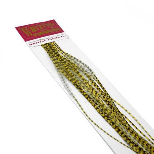 Whiting 100 pk grizzy dyed pale yellow