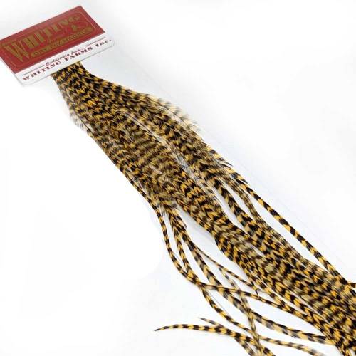 Whiting 100 pk grizzy dyed golden straw