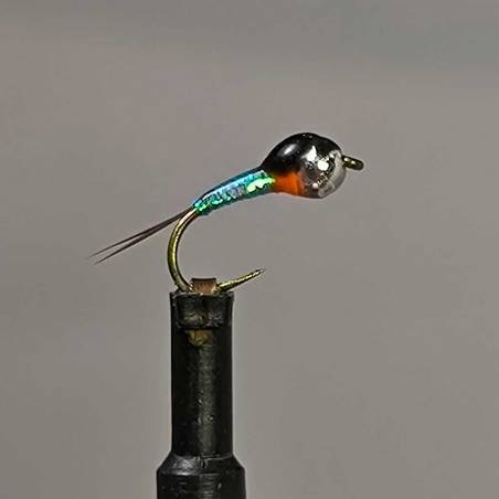 Perdigon aquamarina plata