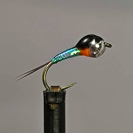 Perdigon aquamarina plata