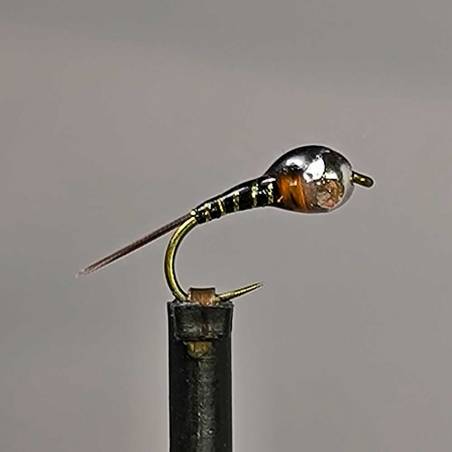 Perdigon zebra dorado plata