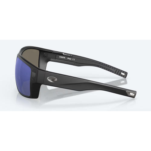 Diego Matte Black 580G Blue Mirror