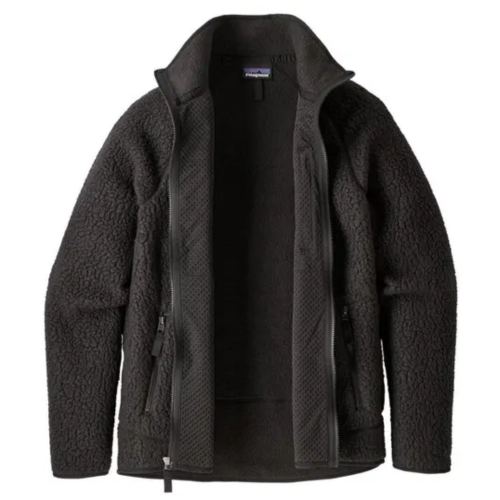Retro Pile Fleece Jacket BLK