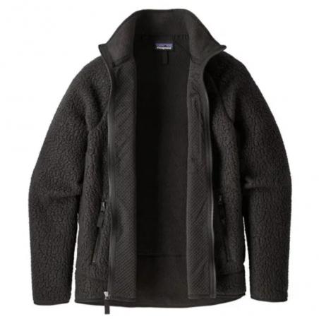 Retro Pile Fleece Jacket BLK