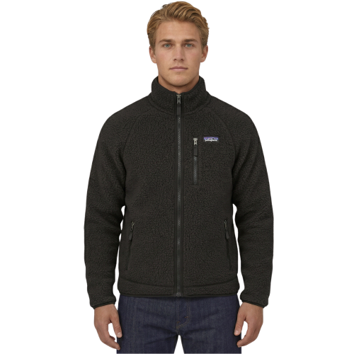 Retro Pile Fleece Jacket BLK
