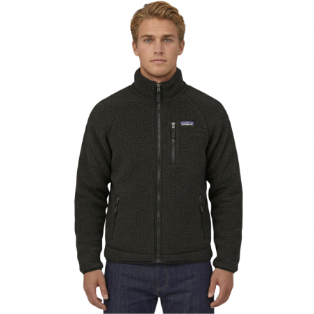 Retro Pile Fleece Jacket BLK