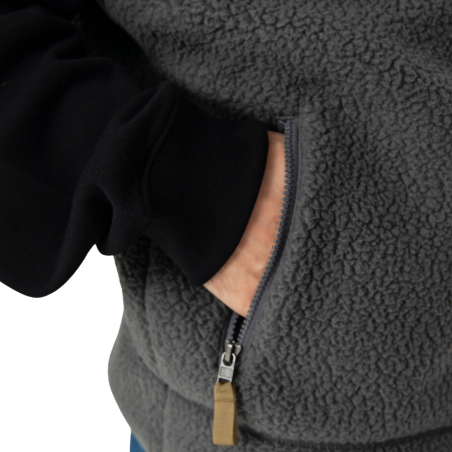 Retro Pile Vest Forge Grey