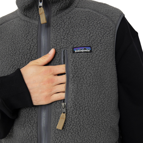 Retro Pile Vest Forge Grey