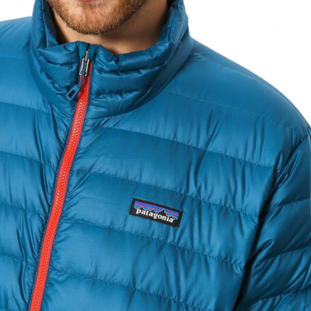 Jacket Down sweater Big Sur blue fire red