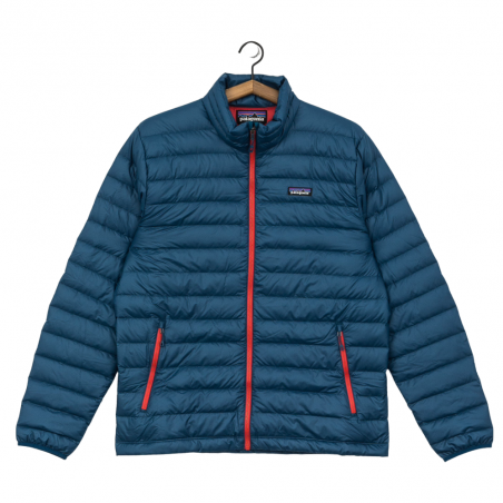 Jacket Down sweater Big Sur blue fire red