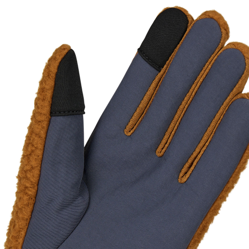 Retro Pile gloves brown