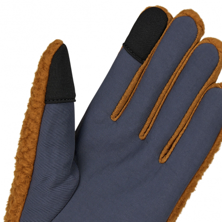 Retro Pile gloves brown