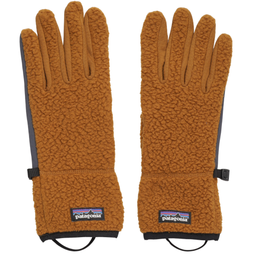Retro Pile gloves brown