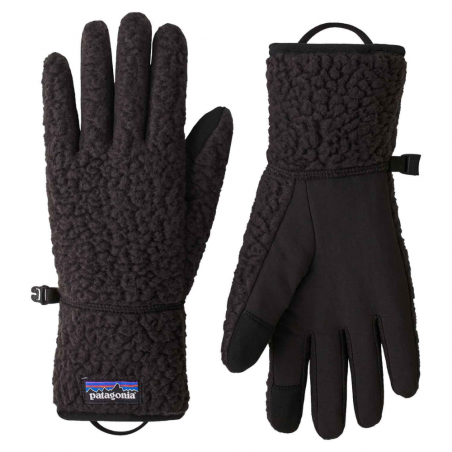 Retro Pile gloves black