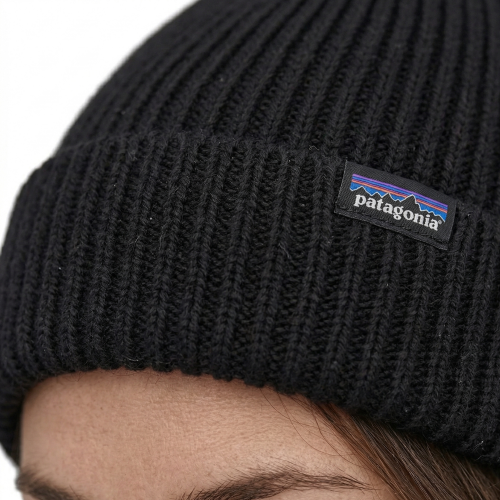 Fisherman's Rolled Beanie Black