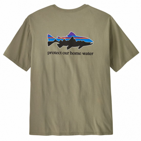M'S Home Water Trout organic t-shirt green