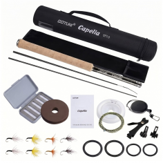 Goture Tenkara Ruten-Set 3,6 m - Kohlefaser