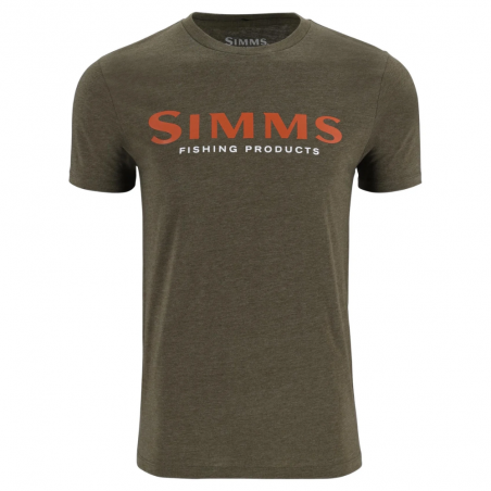 Men's Simms Logo T-Shirt Loden Heather