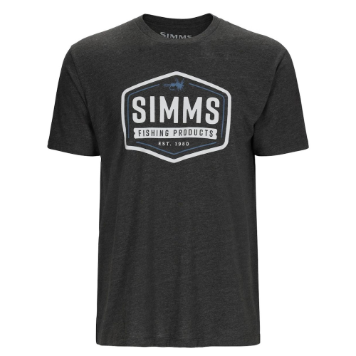 Simms Fly Patch T-shirt charcoal heather