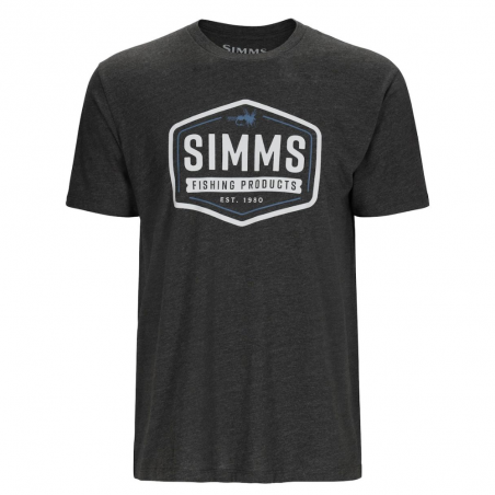 Simms Fly Patch T-shirt charcoal heather