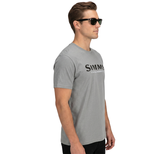 Simms Logo T-shirt Cinder Heather