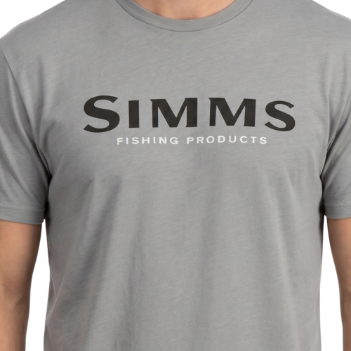 Simms Logo T-shirt Cinder Heather
