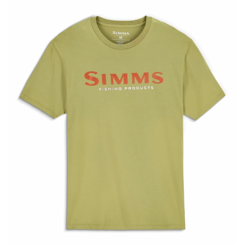 Men's Simms Logo T-Shirt Tent Green