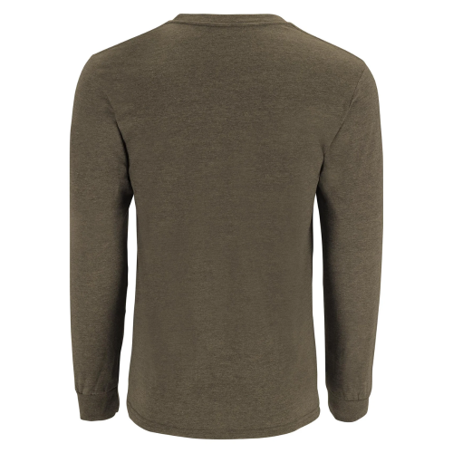 Men's Simms Logo LS Shirt Loden Heather