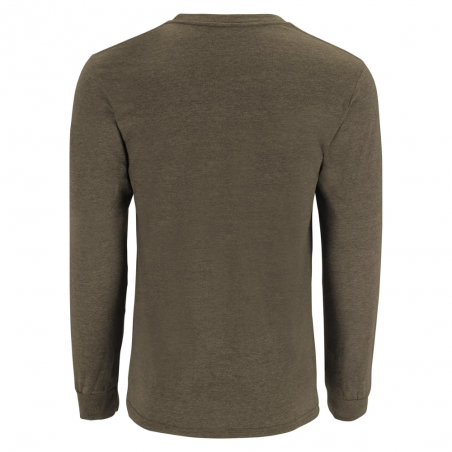 Men's Simms Logo LS Shirt Loden Heather