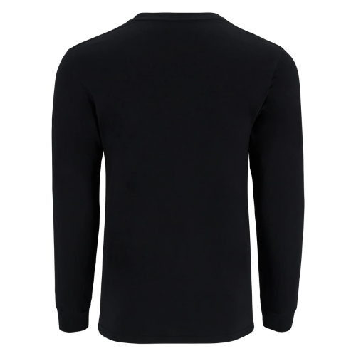 Men's Simms Logo LS Shirt Jet Black
