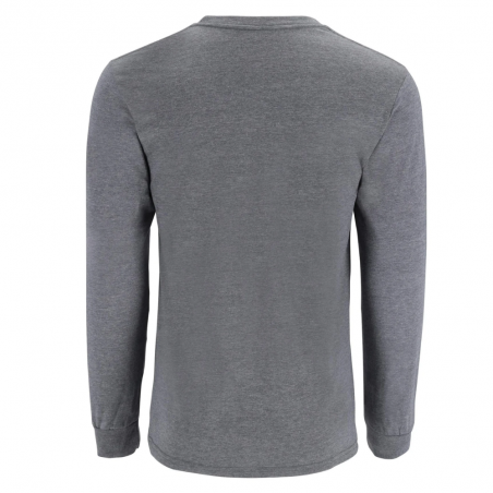 Men's Simms Logo LS Shirt Athletic Heather