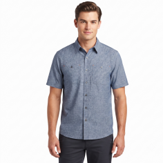 M's Tech Chambray SS Work Shirt