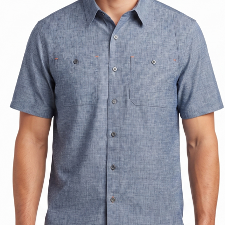 M's Tech Chambray SS Work Shirt