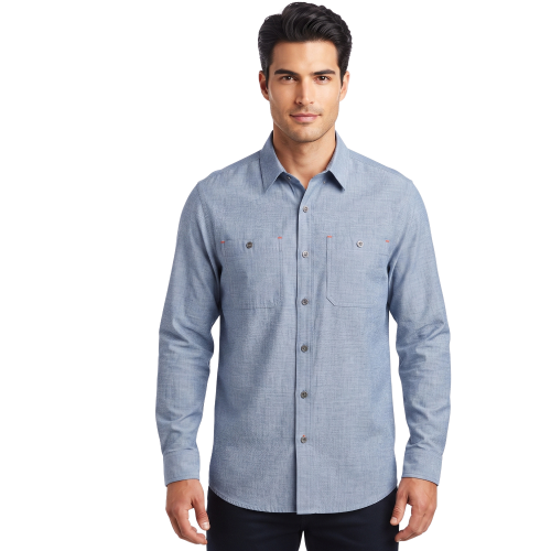 M’s Tech Chambray Long-Sleeve Work Shirt