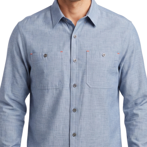 M’s Tech Chambray Long-Sleeve Work Shirt