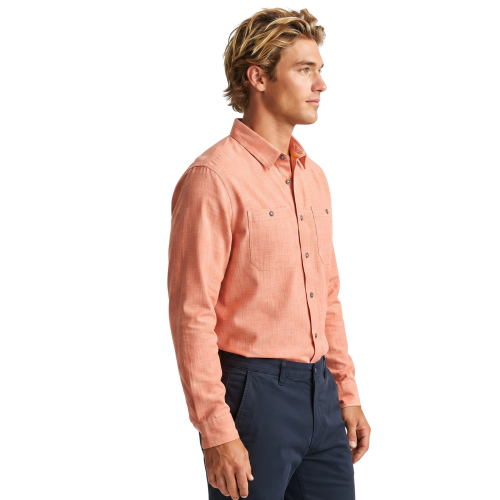 M’s Tech Chambray LS Work Shirt salmon