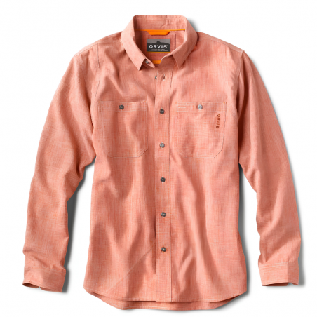 M’s Tech Chambray LS Work Shirt salmon