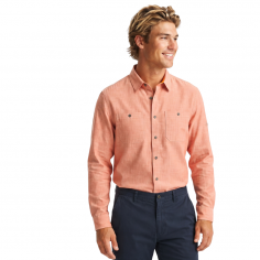 M’s Tech Chambray LS Work Shirt salmon