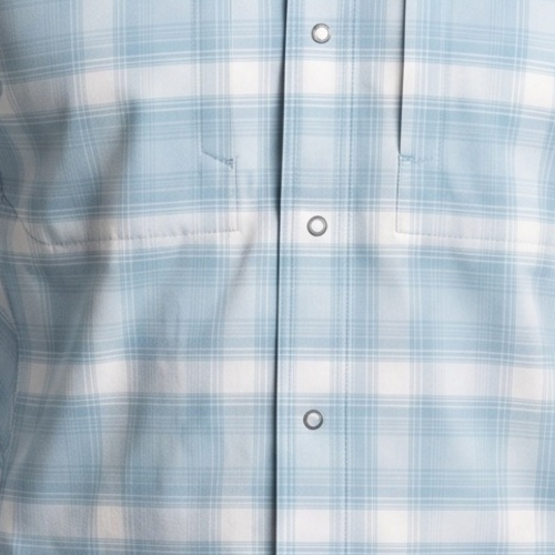M's PRO Stretch LS Shirt Blue-White