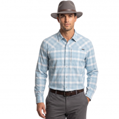 M's PRO Stretch LS Shirt Blue-White