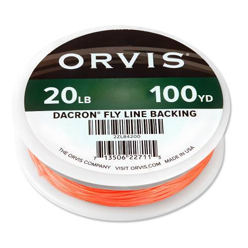 Backing Orvis Dacron 180m orange