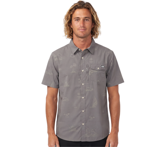 Helmsman UV Button Up Olive