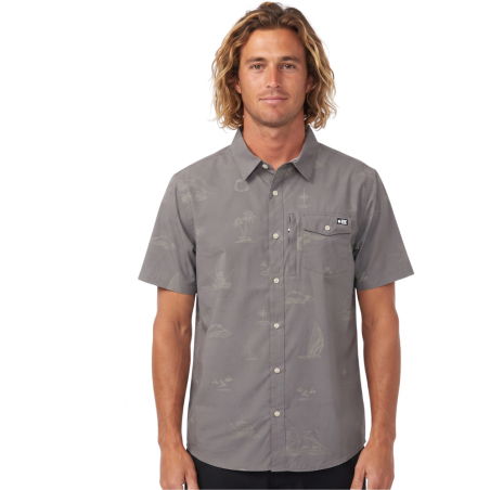 Helmsman UV Button Up Olive