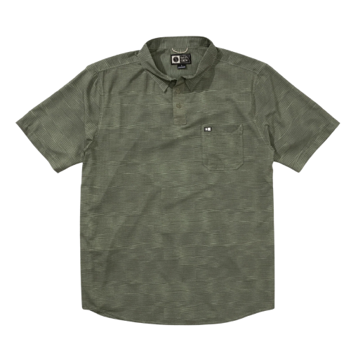 Breezer Perforated Polo Oil Green