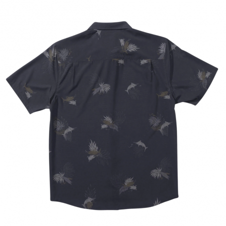Breezer Perforated Button Up Charcoal