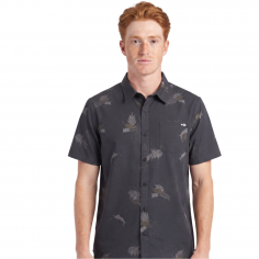 Breezer Perforated Button Up Charcoal